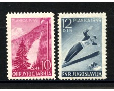 1949 - JUGOSLAVIA - CAMPIONATI DI SCI A PLANICA 2v. - NUOVI - LOTTO/33763