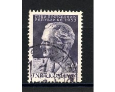 1953 - JUGOSLAVIA - ELEZIONE MARESCIALLO TITO - USATO - LOTTO/33784