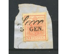 1850 - LOMBARDO VENETO - LOTTO/31641- 15 cent. SU FRAMMENTO - ANNULLO LECCO - 1850 - LOMBARDO VENETO - LOTTO/31641- 15 cent. SU FRAMMENTO - ANNULLO LECCO -