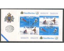 1994 - SAN MARINO - OLIMPIADI DI LILLEHAMMER FOGLIETTO - BUSTA FDC - LOTTO/31796