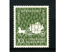 1957 - GERMANIA FEDERALE - 10p.  VON EICHENDORFF - NUOVO - LOTTO/30821