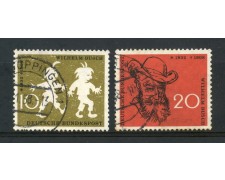 1958 - GERMANIA FEDERALE - WILHELM BUSCH 2v. - USATI - LOTTO/30823U