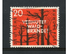 1958 - GERMANIA FEDERALE - 20p. PREVENZIONE INCENDI - USATO - LOTTO/30824U