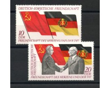 1972 - GERMANIA DDR - AMICIZIA SOVIETICA 2v.- NUOVI - LOTTO/36431 1972 - GERMANIA DDR - AMICIZIA SOVIETICA 2v.- NUOVI - LOTTO/36431