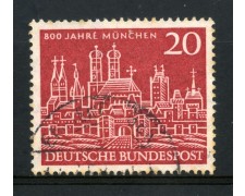 1958 - GERMANIA FEDERALE - 20p. MONACO DI BAVIERA - USATO - LOTTO/30828U