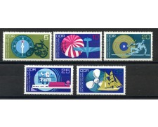 1972 - GERMANIA DDR - ASSOCIAZIONE SPORTIVA 5v. - NUOVI - LOTTO/36435 1972 - GERMANIA DDR - ASSOCIAZIONE SPORTIVA 5v. - NUOVI - LOTTO/36435