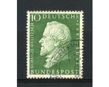 1958 - GERMANIA FEDERALE - 10p.  SCHULZE  DELITZSCH  - USATO . LOTTO/30833U