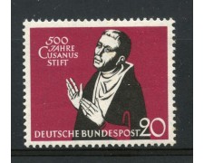 1958 - GERMANIA FEDERALE - 20p.  CARDINAL CUSANO - NUOVO - LOTTO/30834