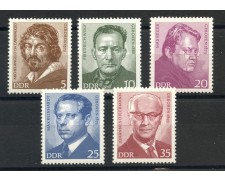 1973 - GERMANIA DDR - PERSONALITA' 5v. - NUOVI - LOTTO/36448 1973 - GERMANIA DDR - PERSONALITA' 5v. - NUOVI - LOTTO/36448