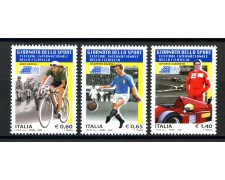2009 - REPUBBLICA - GIORNATA DELLO SPORT 3v. - NUOVI - LOTTO/37291 2009 - REPUBBLICA - GIORNATA DELLO SPORT 3v. - NUOVI - LOTTO/37291