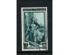 1955 - REPUBBLICA - LOTTO/48426F - 65 LIRE ITALIA AL LAVORO USATO 1955 - REPUBBLICA - LOTTO/48426F - 65 LIRE ITALIA AL LAVORO USATO
