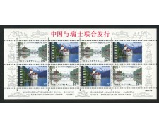 1998 - SVIZZERA - EMISSIONE CINA/SVIZZERA MINIFOGLIO - NUOVO - LOTTO/37309B 1998 - SVIZZERA - EMISSIONE CINA/SVIZZERA MINIFOGLIO - NUOVO - LOTTO/37309B