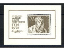 1974 - GERMANIA DDR - CASPAR DAVID FRIEDRICH - FOGLIETTO- NUOVO - LOTTO/36495 1974 - GERMANIA DDR - CASPAR DAVID FRIEDRICH - FOGLIETTO- NUOVO - LOTTO/36495
