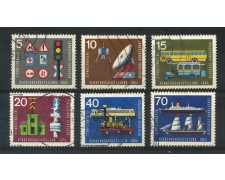 1965 - GERMANIA FEDERALE - ESPOSIZIONE DEI TRASPORTI 6v. - USATI - LOTTO/30896U 1965 - GERMANIA FEDERALE - ESPOSIZIONE DEI TRASPORTI 6v. - USATI - LOTTO/30896U