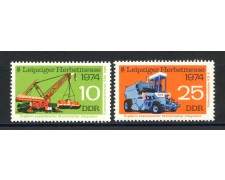 1974 - GERMANIA DDR - FIERA DI LIPSIA 2v.- NUOVI - LOTTO/36500 1974 - GERMANIA DDR - FIERA DI LIPSIA 2v.- NUOVI - LOTTO/36500