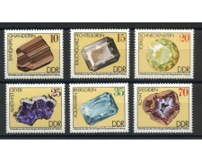 1974 - GERMANIA DDR - MINERALI 6v.- NUOVI - LOTTO/36509 1974 - GERMANIA DDR - MINERALI 6v.- NUOVI - LOTTO/36509