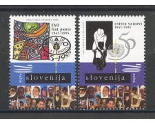 1995 - SLOVENIA - FAO E ONU 2v. - NUOVI - LOTTO/33886