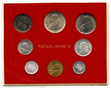 1961 - CITTA' DEL VATICANO - LOTTO/M48463 - SERIE MONETE PAPA GIOVANNI XXIII° 1961 - CITTA' DEL VATICANO - LOTTO/M48463 - SERIE MONETE PAPA GIOVANNI XXIII°