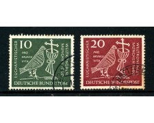 1960 - GERMANIA FEDERALE - CONGRESSO EUCARISTICO 2v. - USATI - LOTTO/30852U 1960 - GERMANIA FEDERALE - CONGRESSO EUCARISTICO 2v. - USATI - LOTTO/30852U