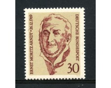 1969 - GERMANIA FEDERALE - 30p. ERNST MORITZ ARNDT - NUOVO - LOTTO/30974 1969 - GERMANIA FEDERALE - 30p. ERNST MORITZ ARNDT - NUOVO - LOTTO/30974