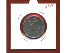 1988 - REPUBBLICA - 50 LIRE VULCANO I° TIPO - LOTTO/M31893 1988 - REPUBBLICA - 50 LIRE VULCANO I° TIPO - LOTTO/M31893