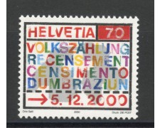 2000 - SVIZZERA - CENSIMENTO - NUOVO - LOTTO/37337 2000 - SVIZZERA - CENSIMENTO - NUOVO - LOTTO/37337