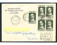 1963 - REPUBBLICA - 30 Lire G. D'ANNUNZIO BUSTA RACCOMANDATA - LOTTO/28993 1963 - REPUBBLICA - 30 Lire G. D'ANNUNZIO BUSTA RACCOMANDATA - LOTTO/28993