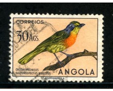 1951 - ANGOLA - 30 Ag. UCCELLI - USATO - LOTTO/29019C 1951 - ANGOLA - 30 Ag. UCCELLI - USATO - LOTTO/29019C