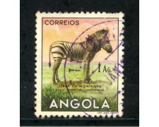 1953 - ANGOLA - 1Ags. ZEBRA - USATO - LOTTO/29027 1953 - ANGOLA - 1Ags. ZEBRA - USATO - LOTTO/29027