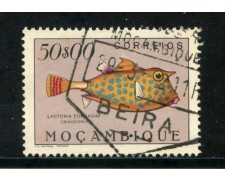 1951 - MOZAMBICO - 50 e. PESCI - USATO - LOTTO/29059A 1951 - MOZAMBICO - 50 e. PESCI - USATO - LOTTO/29059A