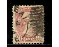 1870/93 - CANADA - 10 cent. ROSA CARMINIO - USATO - LOTTO/29090 1870/93 - CANADA - 10 cent. ROSA CARMINIO - USATO - LOTTO/29090