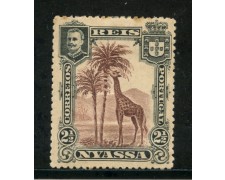 1901 - NYASSA ( MOZAMBICO) - 2,5r. BRUNO ROSSO GIRAFFA - LING. - LOTTO/29115 1901 - NYASSA ( MOZAMBICO) - 2,5r. BRUNO ROSSO GIRAFFA - LING. - LOTTO/29115