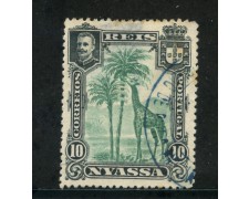 1901 - NYASSA ( MOZAMBICO) - 10r. VERDE GIRAFFA - USATO - LOTTO/29116 1901 - NYASSA ( MOZAMBICO) - 10r. VERDE GIRAFFA - USATO - LOTTO/29116