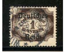 1920 - GERMANIA REICH SERVIZI - 1m. BRUNO - USATO - LOTTO/29258 1920 - GERMANIA REICH SERVIZI - 1m. BRUNO - USATO - LOTTO/29258