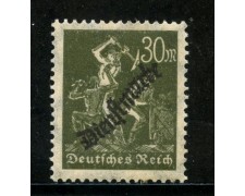 1923 - GERMANIA REICH SERVIZI - 30m. OLIVA SOPRASTAMPATO - NUOVO - LOTTO/29268 1923 - GERMANIA REICH SERVIZI - 30m. OLIVA SOPRASTAMPATO - NUOVO - LOTTO/29268