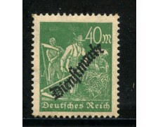 1923 - GERMANIA REICH SERVIZI - 40m. VERDE SOPRASTAMPATO - NUOVO - LOTTO/29269 1923 - GERMANIA REICH SERVIZI - 40m. VERDE SOPRASTAMPATO - NUOVO - LOTTO/29269