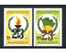 1992 - LIBIA - ANNIVERSARIO DELLA RIVOLUZIONE 2v. - NUOVI - LOTTO/29287 1992 - LIBIA - ANNIVERSARIO DELLA RIVOLUZIONE 2v. - NUOVI - LOTTO/29287