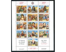 1997 - MONACO - DINASTIA DEI GRIMALDI PRINCIPI 4° - FOGLIETTO NUOVO - LOTTO/29306 1997 - MONACO - DINASTIA DEI GRIMALDI PRINCIPI 4° - FOGLIETTO NUOVO - LOTTO/29306