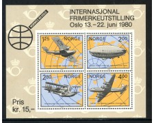 1979 - NORVEGIA - NORVEX 80 - FOGLIETTO NUOVO - LOTTO/29311 1979 - NORVEGIA - NORVEX 80 - FOGLIETTO NUOVO - LOTTO/29311