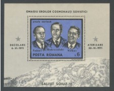 1971 - ROMANIA - OMAGGIO AI COSMONAUTI - FOGLIETTO USATO - LOTTO/29340 1971 - ROMANIA - OMAGGIO AI COSMONAUTI - FOGLIETTO USATO - LOTTO/29340
