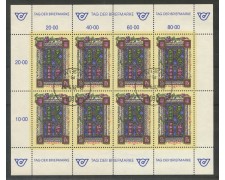 1992 - AUSTRIA - GIORNATA DEL FRANCOBOLLO - MINIFOGLIO USATO - LOTTO/29501