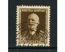 1939/40 - ALBANIA ITALIANA - 10q. RE VITTORIO EMANUELE - USATO - LOTTO/29600 1939/40 - ALBANIA ITALIANA - 10q. RE VITTORIO EMANUELE - USATO - LOTTO/29600