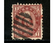 1879/83 - GIAPPONE - 1s. BRUNO ROSSO - USATO - LOTTO/29648
