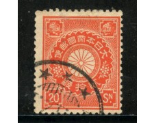 1899/902 - GIAPPONE - 20s. ROSSO ARANCIO - USATO - LOTTO/29678