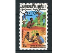 1985 - DJBOUTI - 35 Fr. SCOUT - USATO - LOTTO/30007 1985 - DJBOUTI - 35 Fr. SCOUT - USATO - LOTTO/30007