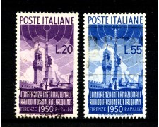1950 - REPUBBLICA - LOTTO/47753 - RADIODIFFUSIONE 2v. USATI