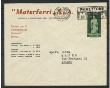 1950 - REPUBBLICA - LOTTO/47755  - 20 LIRE GUIDO D'AREZZO SU BUSTA DA MILANO