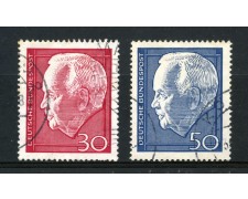 1967 - GERMANIA FEDERALE - PRESIDENTE LUBKE 2v. - USATI - LOTTO/30937U 1967 - GERMANIA FEDERALE - PRESIDENTE LUBKE 2v. - USATI - LOTTO/30937U
