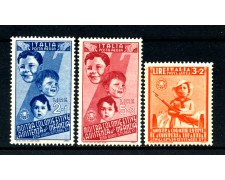 1937 - REGNO - COLONIE ESTIVE POSTA AEREA 3v - NUOVI - LOTTO/REGA105ZN 1937 - REGNO - COLONIE ESTIVE POSTA AEREA 3v - NUOVI - LOTTO/REGA105ZN