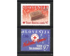 1997 - SLOVENIA - BENEFICENZA  2v. - NUOVI - LOTTO/33943